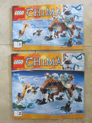 LEGO Chima Set 70143 Sir Fangar's Instruction Books 1 & 2