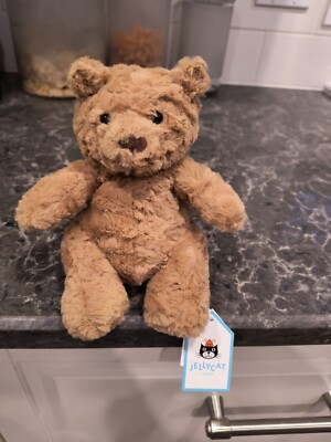 Brand new Jellycat tiny Bartholomew bear with tags 100% original No Fake