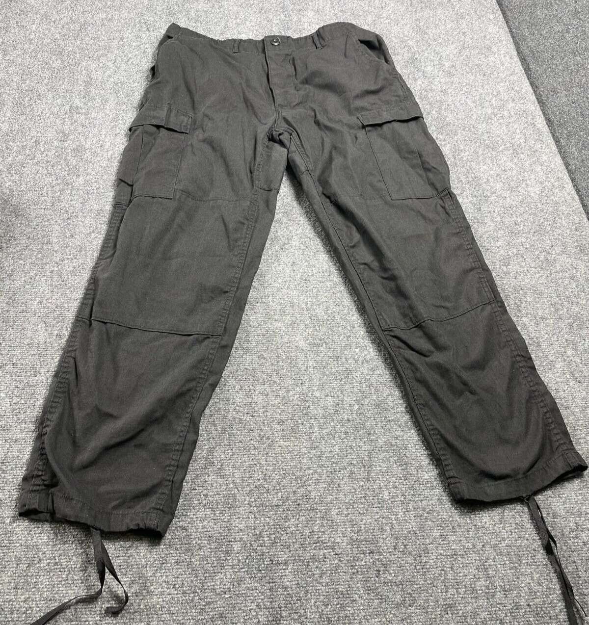 Tru Spec Men's Pants Black Tactical Cargo Ripstop Canvas Workwear Large-Regular