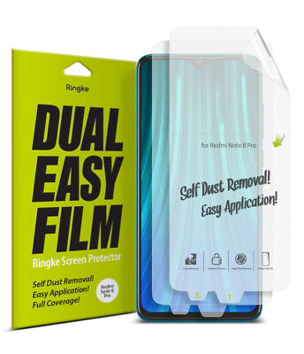 Xiaomi Redmi Note 8 / Note 8 Pro Screen Protector Ringke [Dual Easy] Film 2pc