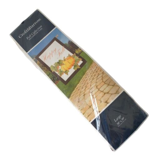 Croft & Barrow House Flag Autumn Fall NEW Garden Pumpkin Large 28 x 39 Halloween - Picture 3 of 9