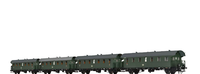 Spur H0 Brawa 46779 Personenwagen Bif-28 / Bi-28 / Bi-28 Und Bi-28 Db, 4Er-Set