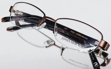 Originale JONES NEW YORK J477 Eyeglasses 53-17-140 NEW BROWN metal Tortoise