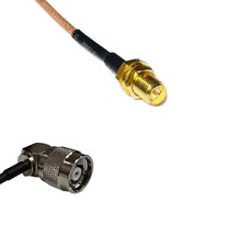 RG316 RP-SMA FEMALE to RP-TNC Male Angle RF Cable Rapid-SHIP LOT