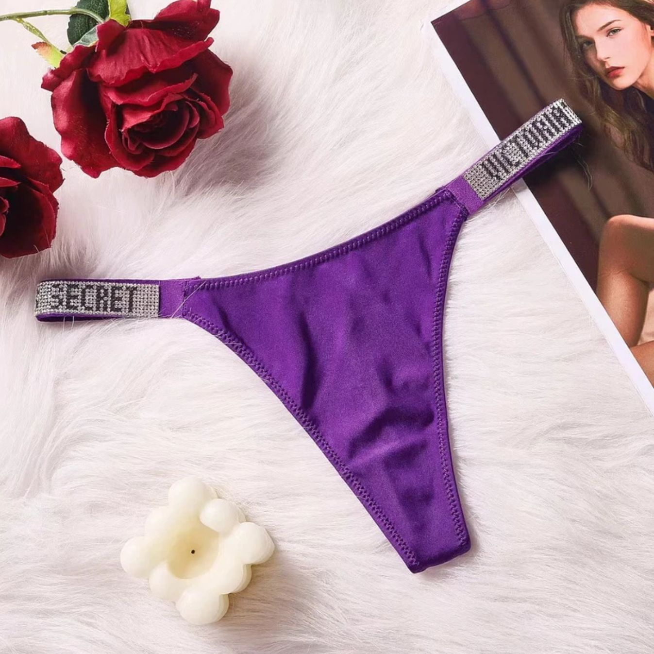 STRING VICTORIA'S SECRET LINGERIE STRASS SATIN POUR FEMMES DIFFÉRENTES COULEURS - Bild 14 von 29