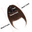 thumbnail 4 - Ladies Topper Human Hairpiece Thick Bangs Hairpiece Clip in REMY Fringe Bangs US