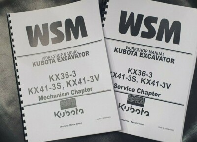 KUBOTA BAGGER KX36-3 KX41-3S KX41-3V MECHANIK & SERVICE WERKSTATTHANDBUCH