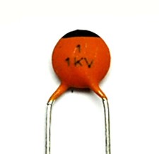 100pc Disc Ceramic Capacitor 1pF 1KV C  0.25pF NP0 Pitch 4.5mm RoHS Taiwan NPO 