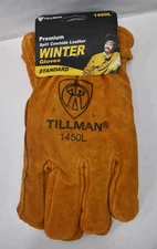 Tillman Premium Split Cowhide Leather Winter Gloves Standard 1450L Large Size