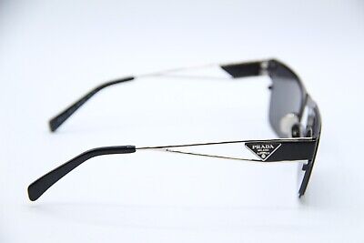 NEW PRADA SPR 71Z 1BO-5S0 BLACK SILVER AUTHENTIC SUNGLASSES NEW PRADA SPR 71Z 1BO-5S0 BLACK SILVER AUTHENTIC SUNGLASSES