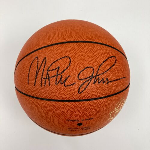 Magic Johnson Signed Official 1992 Olympics Game Basketball Dream Team JSA COA - Picture 2 of 8
