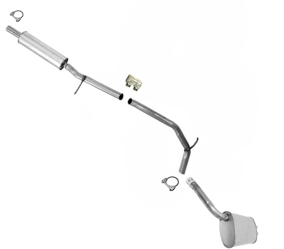 Tubo silenciador resonador sistema de escape compatible con Ford Taurus modelo 2010-2012 Foto 2 de 4