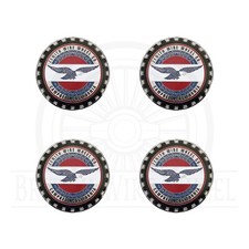 Zenith Chrome Metal Wire Wheel Knockoff Chip Emblems 2.25 Set Or Single