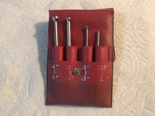 Mitutoyo 154-901 Small Hole Gage Set, Range: 0.125 to 0.5in.