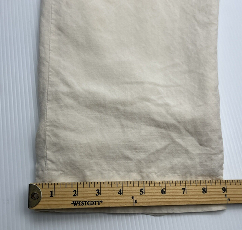 Coldwater Creek Gr. 18 Off Whites Hose 73% Seide 27% Leinen Seitenreißverschluss gefüttert Fleck - Bild 16 von 20