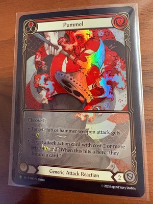 Flesh And Blood Pummel Promo Card Rainbow Foil Calling Sizuoka