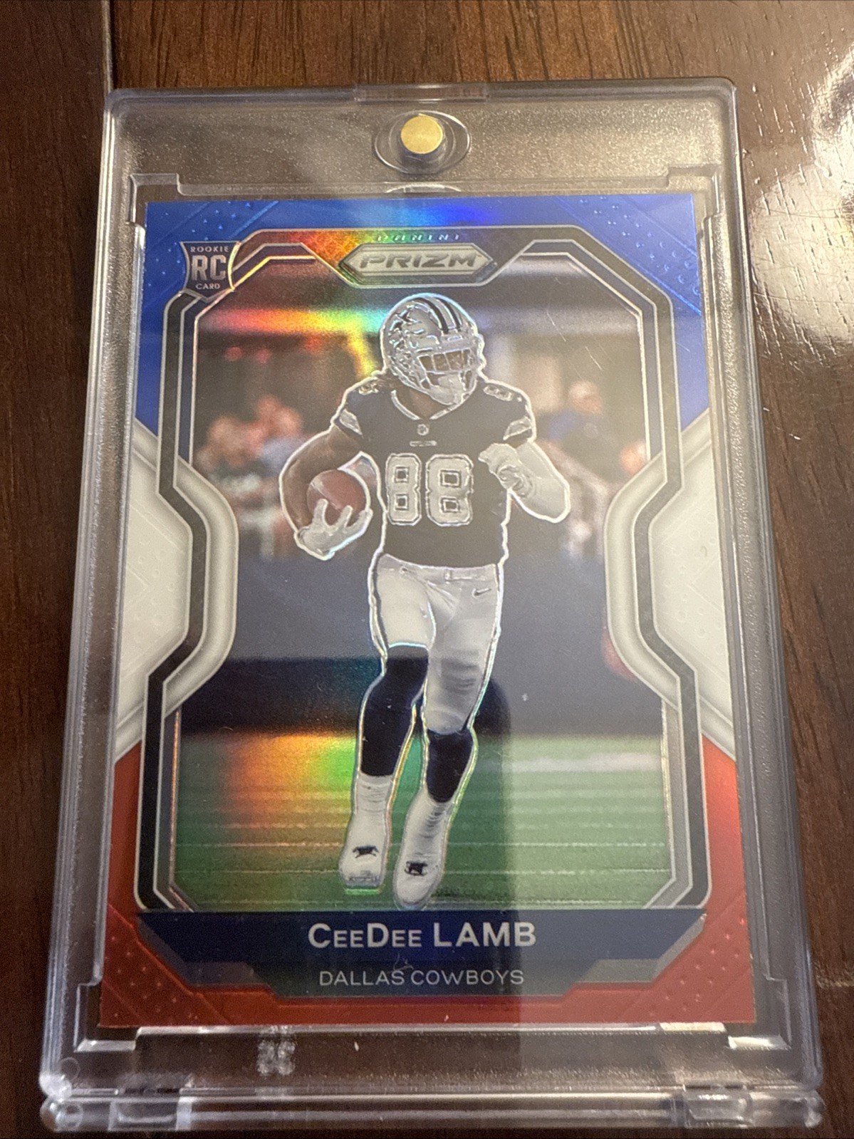 2020 Prizm Red White Blue #334 CeeDee Lamb Oklahoma Cowboys Rookie WR