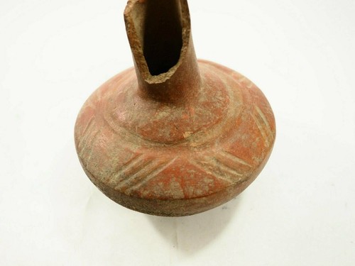 Cuenco de terracota inciso Tlatilco precolombino alrededor de 1500-1000 aC CAA-225 - Imagen 5 de 12