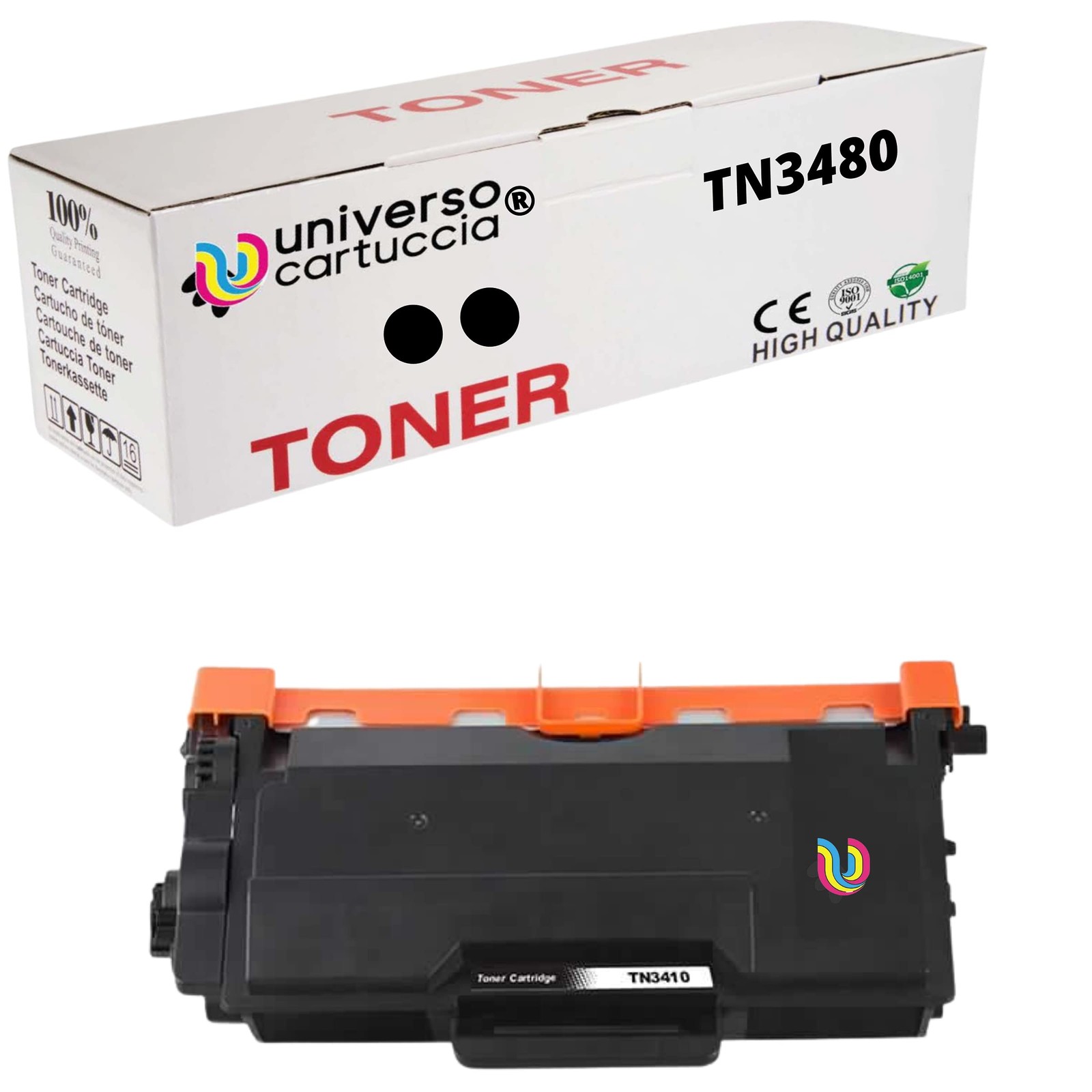 Toner tn3480 universocartuccia pour éviter les pannes d'encre jusqu'à 8000 pages