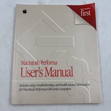 Vintage 1996 Apple Macintosh Performa 6400 Series Computers User's Manual