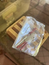 Dollhouse Miniature Oak Butchers Block with Tools by Handley House