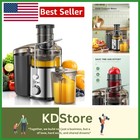 PowerJuice 800W Centrifugal Juicer with Wide Mouth & Safety Features