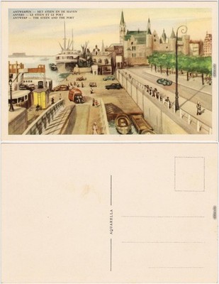Antwerpen Anvers Het Steen en de Haven 1940