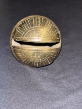 Heavy Brass No.12 Sleigh Bell 2 3/4” Petal Design Bell Late 1800’s