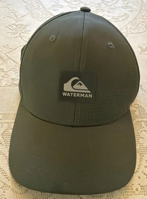 Quiksilver Waterman Perf Turf Adjustable Baseball Cap Hat Dark Green NWOT