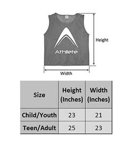 Atllete Litemesh Pinnies Sport Scrimmage para Adolescentes/Adultos 6 Azul 6 Rojo ¡Nuevo! - Imagen 2 de 7