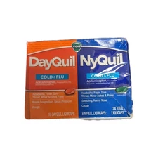 Vicks DayQuil & NyQuil LiquiCaps -24 Total Exp: 02/2027 Damaged Box