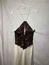 Meshki Sascha Lace And Satin Halter Maxi Dress NWT Size XS