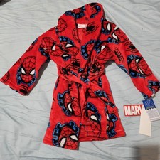 Marvel Spiderman Toddler Robe 3T Red Long Sle...