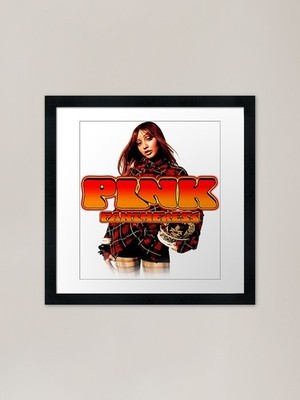 Rot und Orange Farbverlauf Typografie Gerahmtes Wandbild Poster Leinwanddruck Bild
