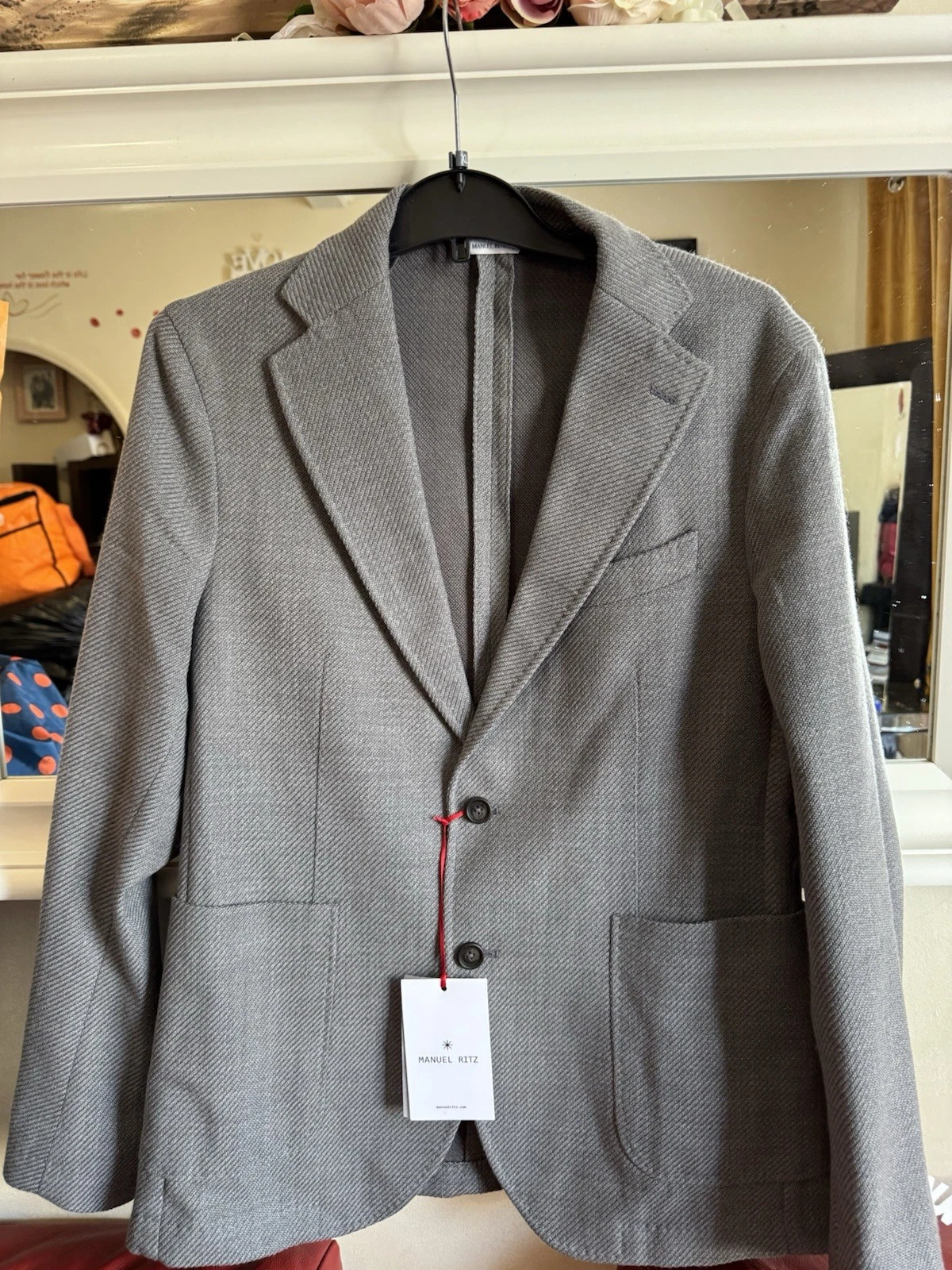 MANUEL RITZ Virgin Wool / Cotton Blazer Uk 42 New With tag was £370 now £200