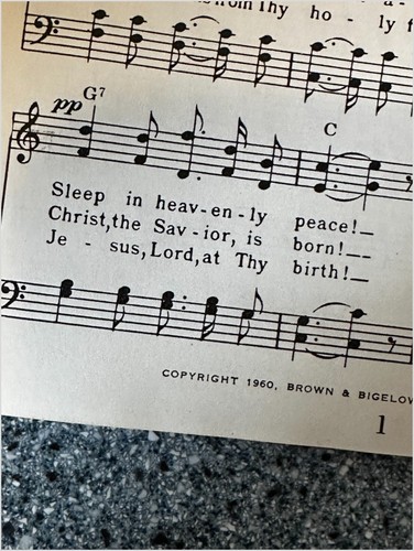 Cancionero de cuento de Navidad 1960 Brown & Bigelow Bell Telephone Minnesota - Imagen 4 de 8