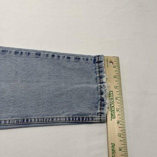 Vintage 90er Levi’s 551 Damenjeans 8 lang Made USA Tapered Leg Relaxed Fit Schnurrbart - Bild 12 von 13