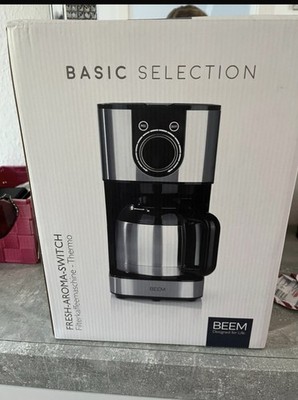 BEEM Fresh-Aroma-Switch Filterkaffeemaschine Thermo Basic Selection sw/si