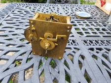Antique FUSEE CLOCK movement works CHAIN fusee nice condition mantle wall dial