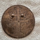 Original Handmade Bronze Christian Cross Wall Plaque — photo 2