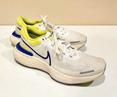 Nike ZoomX Invincible Run Flyknit White Blue CT2228-101 Sz 7.5 Men