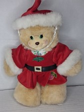 Fisher-Price Briarberry Berrykris Bear Plush 9" Christmas Red Dress 2000