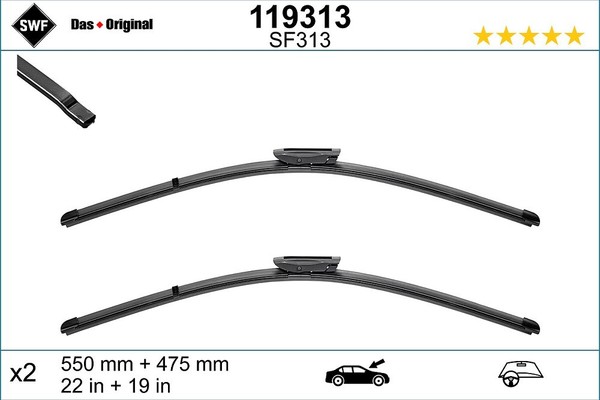 SWF Wischblatt Vorne U.A. FüR Dacia, Renault-image