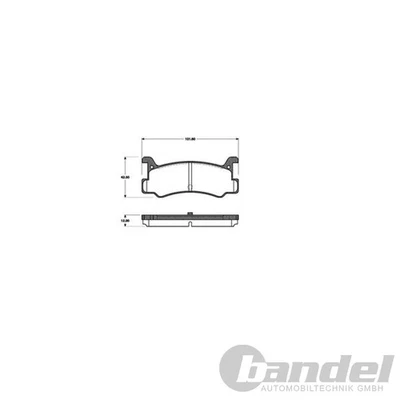 NK PLAQUETTES De Frein Arrière Compatibles Avec Daihatsu Charade Gran Mazda 323 - Photo 1/2