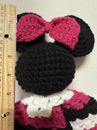 Popular Manta Mujer Ratón AMOROSA HECHA A MANO CrocheT Bebé Niña-NUEVA-REGALO DE DUCHA - Imagen 6 de 8