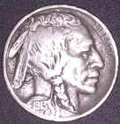 1913-D VAR 2 BUFFALO HEAD NICKEL , F/VF HARD DATE