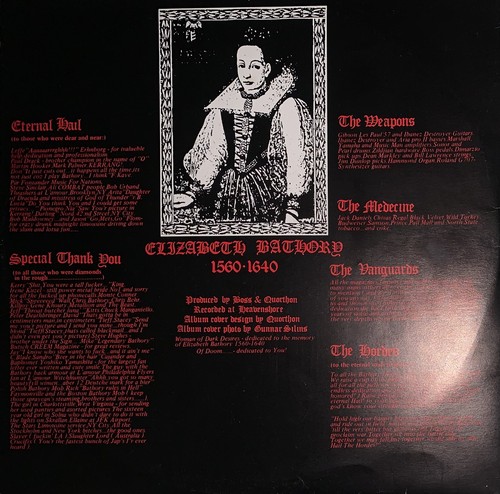 Bathory - Under The Sign Of The Black Mark 1987 UK Aston Clinton Record VG/VG - Imagen 4 de 6