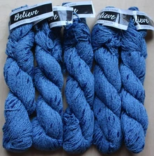 Classic Elite Yarns Believe Yarn 5 Skeins New 9157 Blue