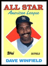 Dave Winfield 1988 Topps New York Yankees MLB READ FREE SHIPPING AutographDen