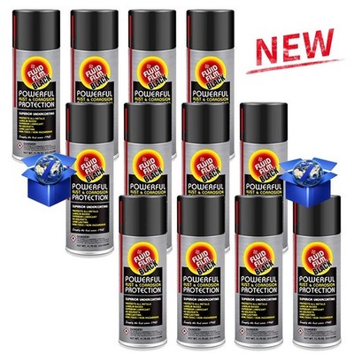 12 PK Fluid Film Black Powerful Rust Corrosion Protection Superior Undercoating